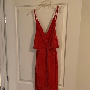 Lulu's Vibrant pink Backless Dress